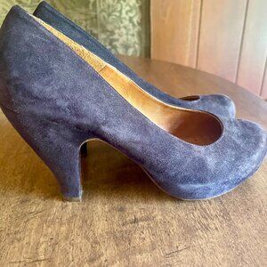 Chie Mihara plum suede pumps, size 37